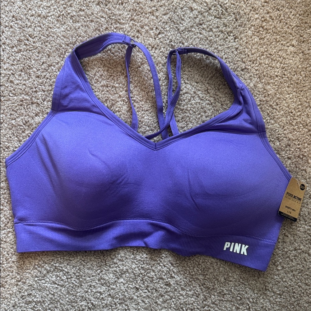 PINK Victoria's Secret Purple Sports Bra